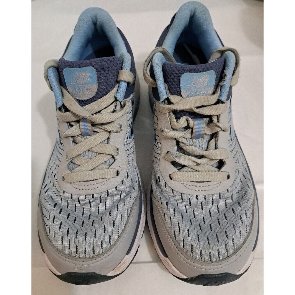 New Balance 847v4 Women's Shoes Size 6.5 Blue Gray white